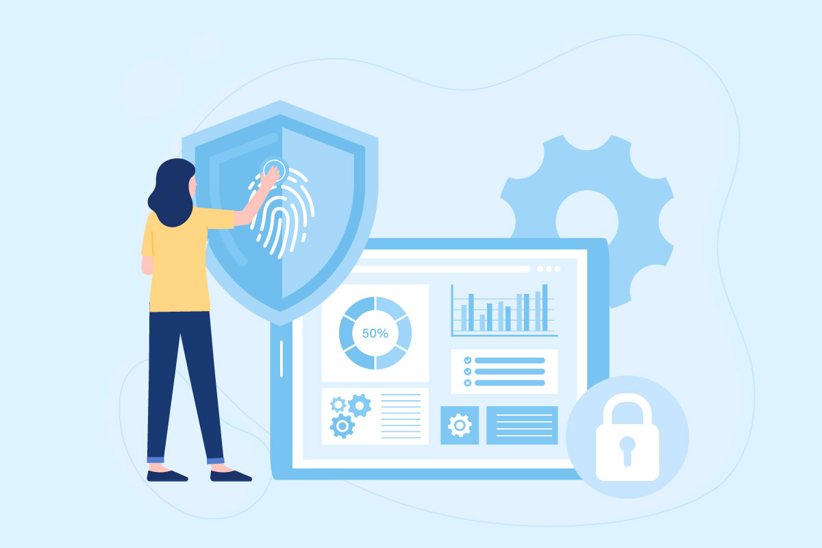 Vector Image of security testing done by QA engineers