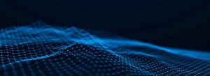 visualization of lines as waves depicting data lakes