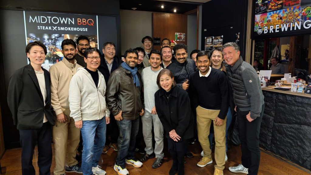 Innovature JP team at the Annual Dinner party